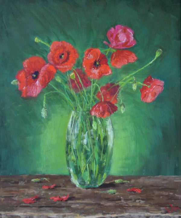 Poppies in a Vase