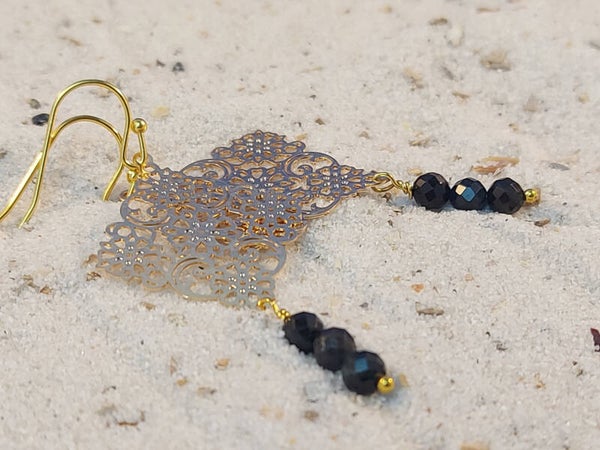 Groene toermalijn  oorhangers