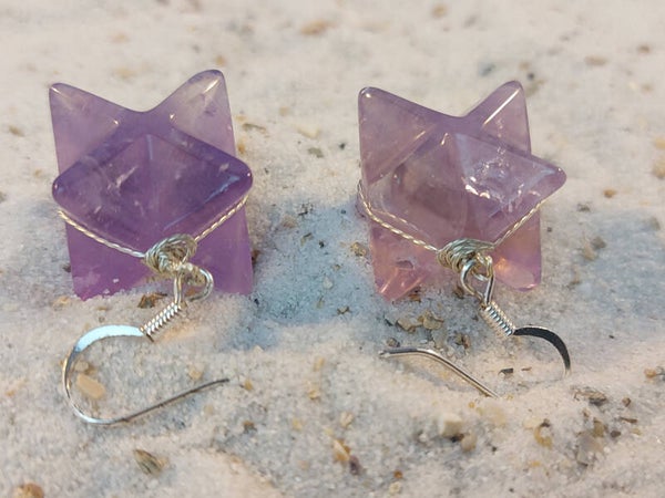 Amethist Merkeba oorhangers