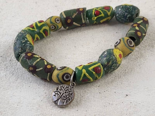 Armband van glaskralen