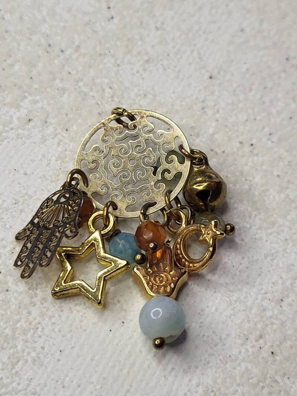 Vermeil mandala hangertje met diverse