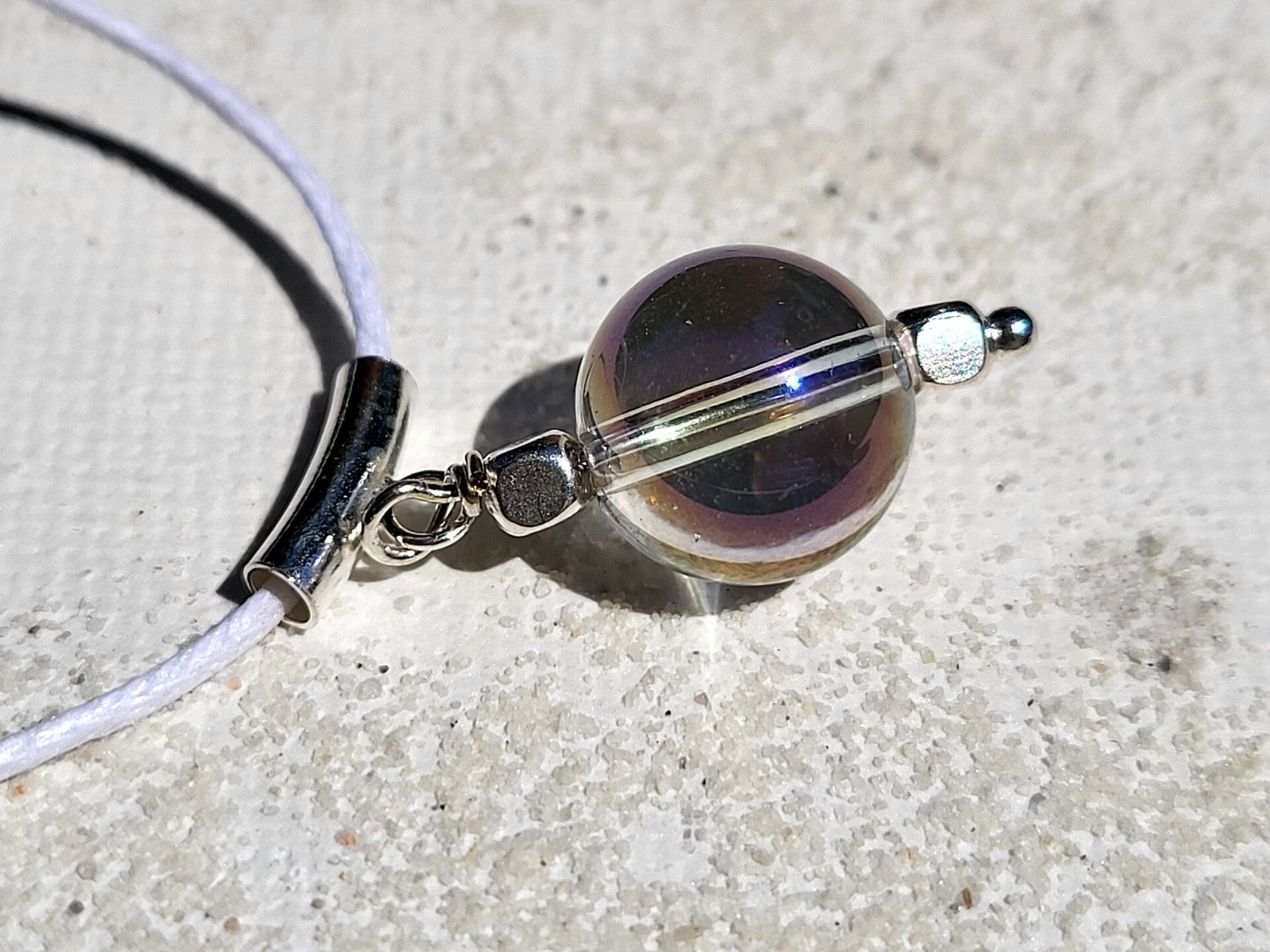 Angel aura kwarts hanger