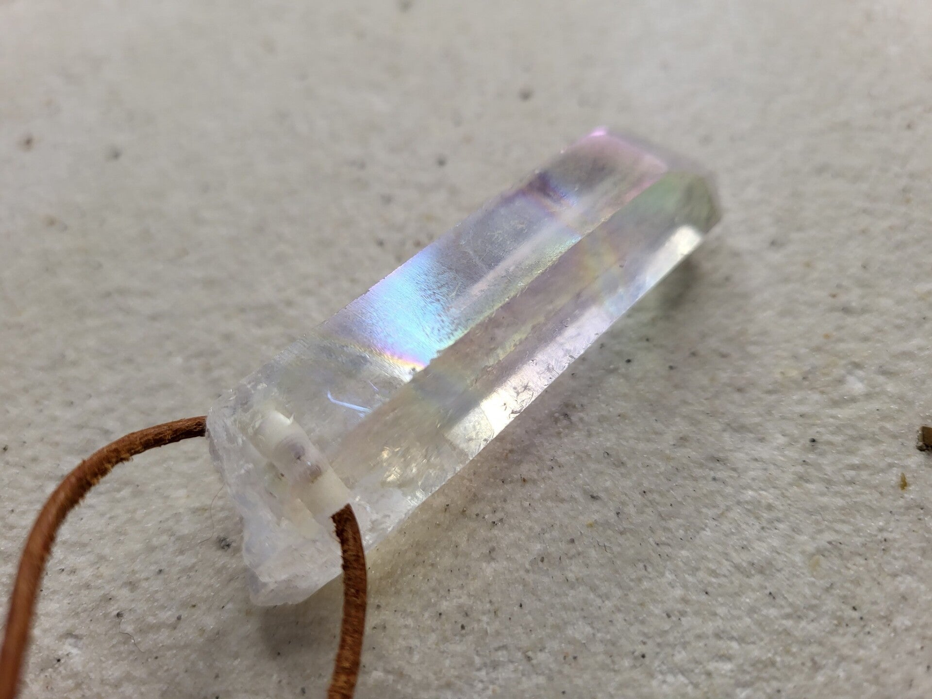 Angel aura kwarts hanger