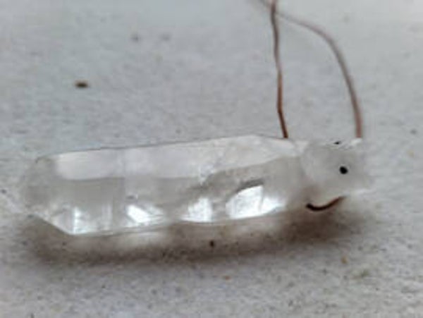 Wolf hanger bergkristal