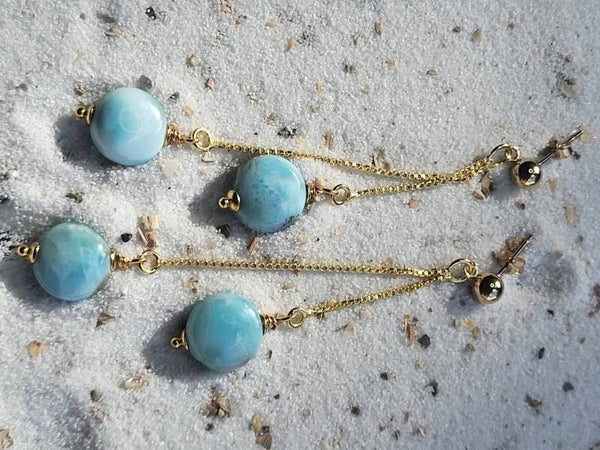 Larimar oorhangers