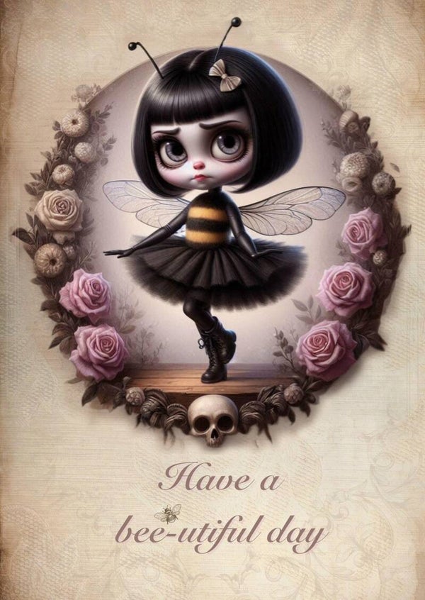 Card: Have a bee-utiful day