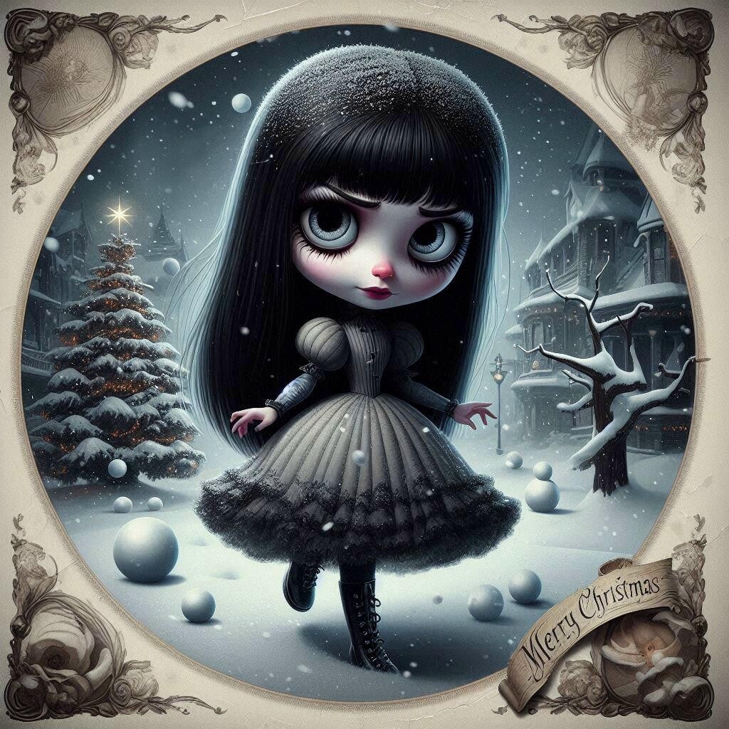 Nocturne Noel - Winter symphony in black and silver