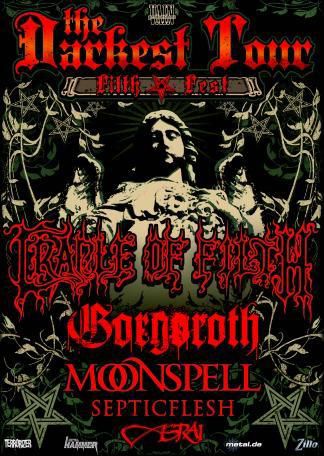 Cradle of Filth and Asrai Darkest Tour