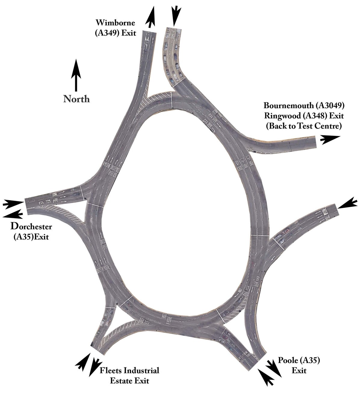Fleetsbridge roundabout | Go Pass Driving School