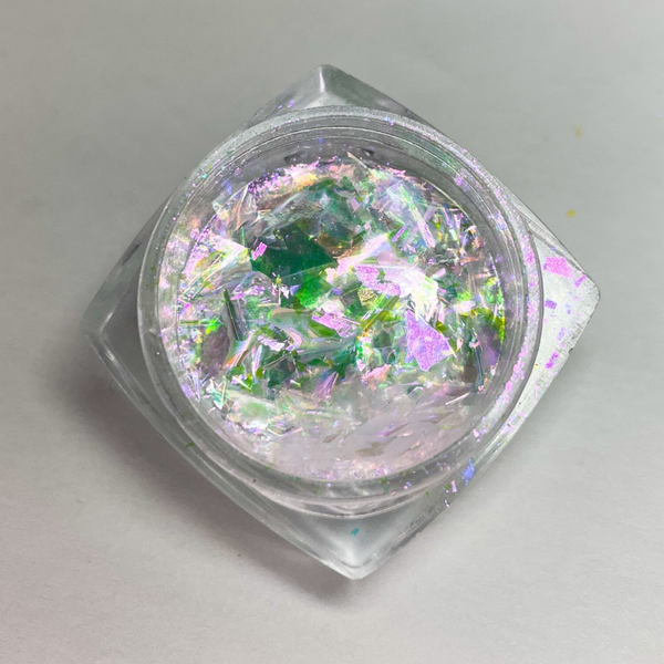 Aurora Flakes - irisierend Lila