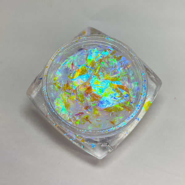 Aurora Flakes - irisierend Blau