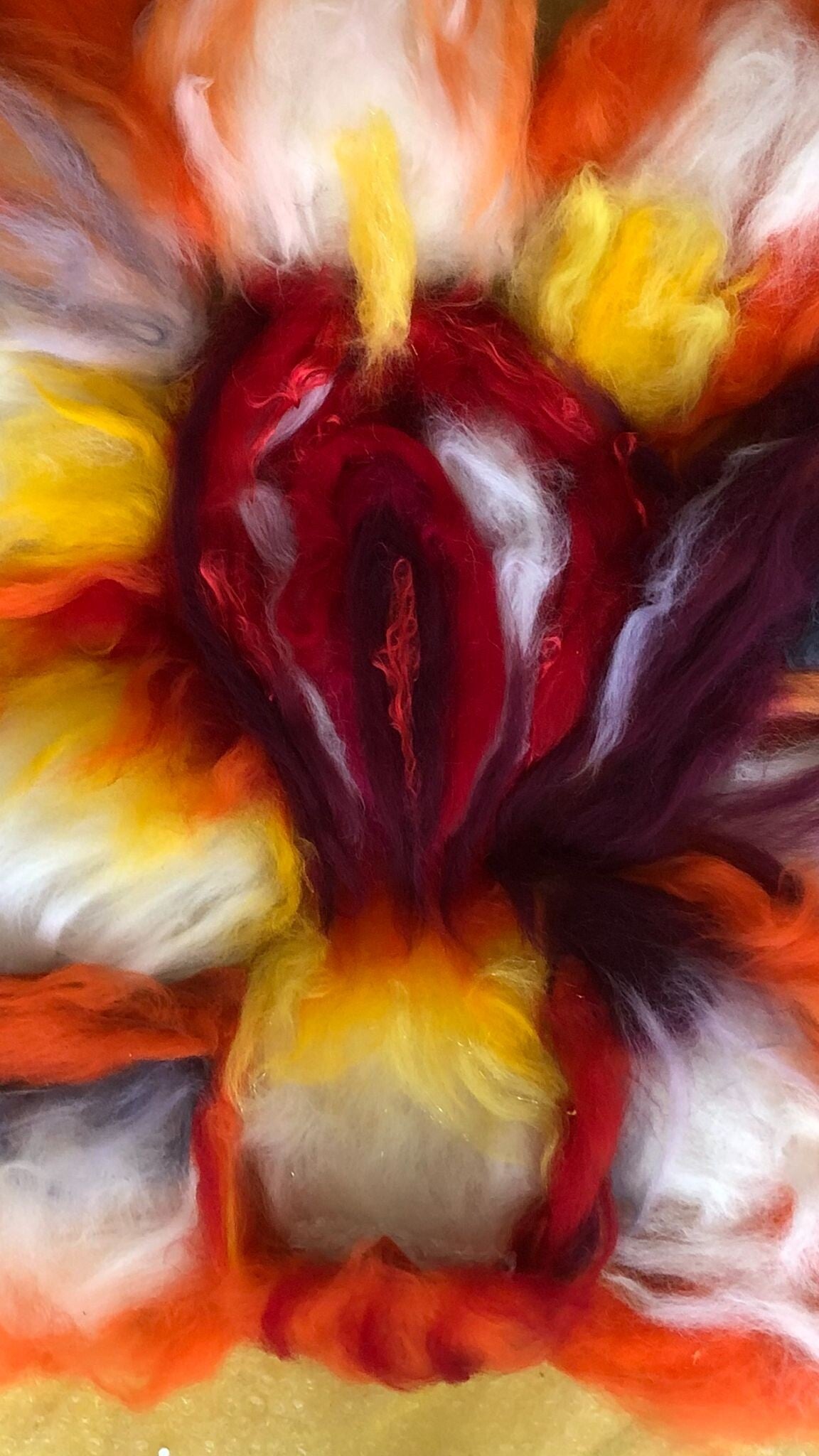 Bloemen bij Rite van de Baarmoeder