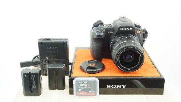 Sony A300 spiegelreflex camera, leuke starterscamera, met garantie!