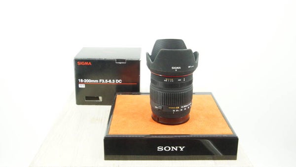 Sigma 18‑200 mm f/3.5‑6.3 DC allround zoomlens Sony A