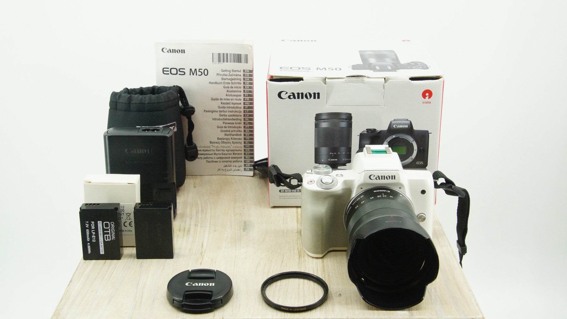 Canon EOS M50 digitale systeemcamera van canon met 18-55mm IS lens, zeer netjes met garantie!