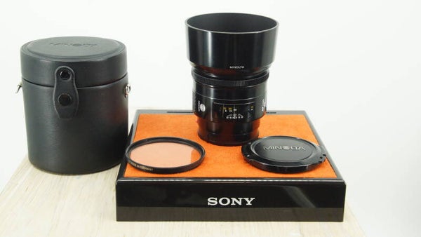 Minolta AF 85mm / 1:1.4, Sony A Beercan serie, perfecte staat!