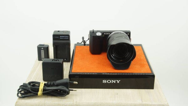 Sony nex 5 systeemcamera met 18-55mm lens, met garantie!