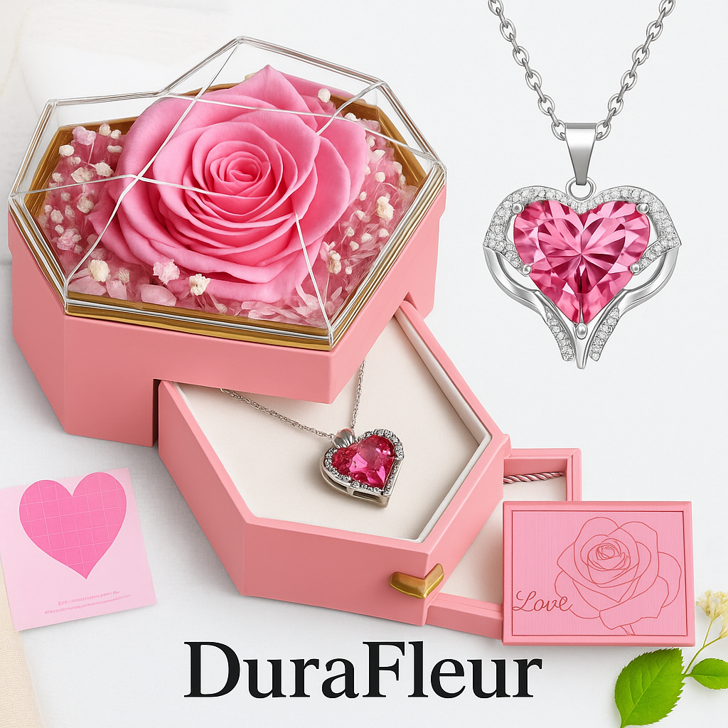 DuraFleur Eternal Jewel Box – Preserved Rose Gift
