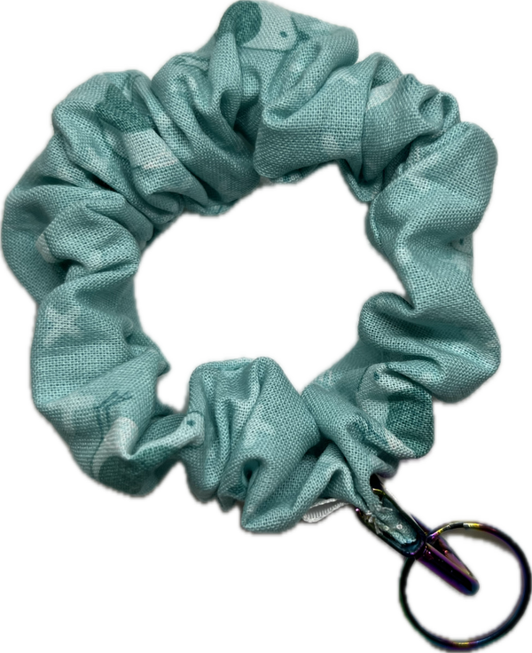 Birdy Scrunchie Wristlet Keychain