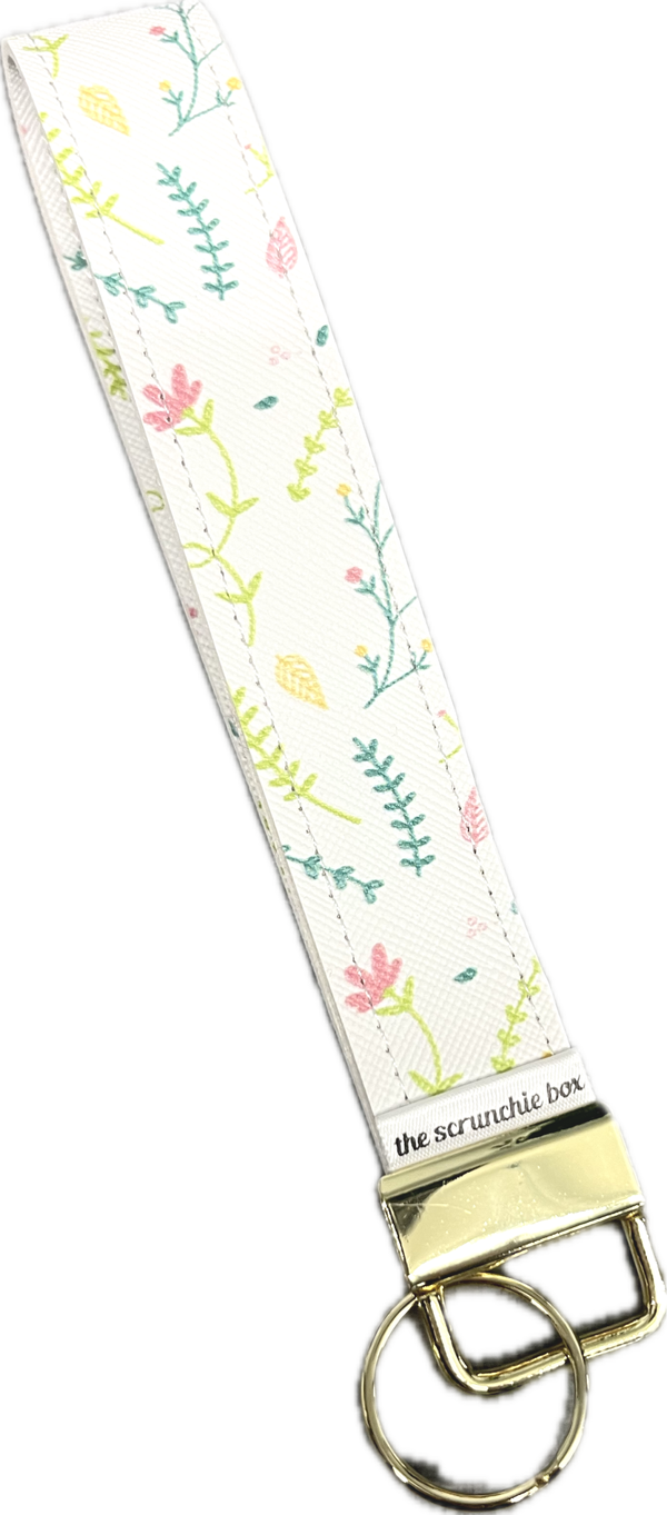 Simple Flower Wristlet Keychain