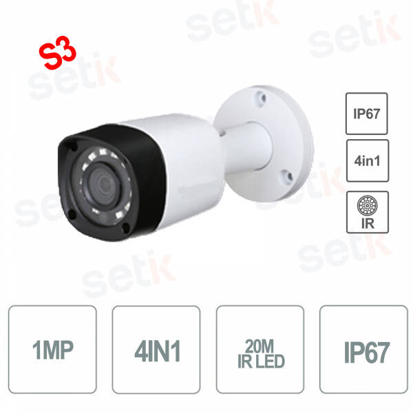TELECAMERA HD 720P OEM 4IN1 HDCVI HDTVI AHD ANALOGICA 3.6MM - VERSIONE S3