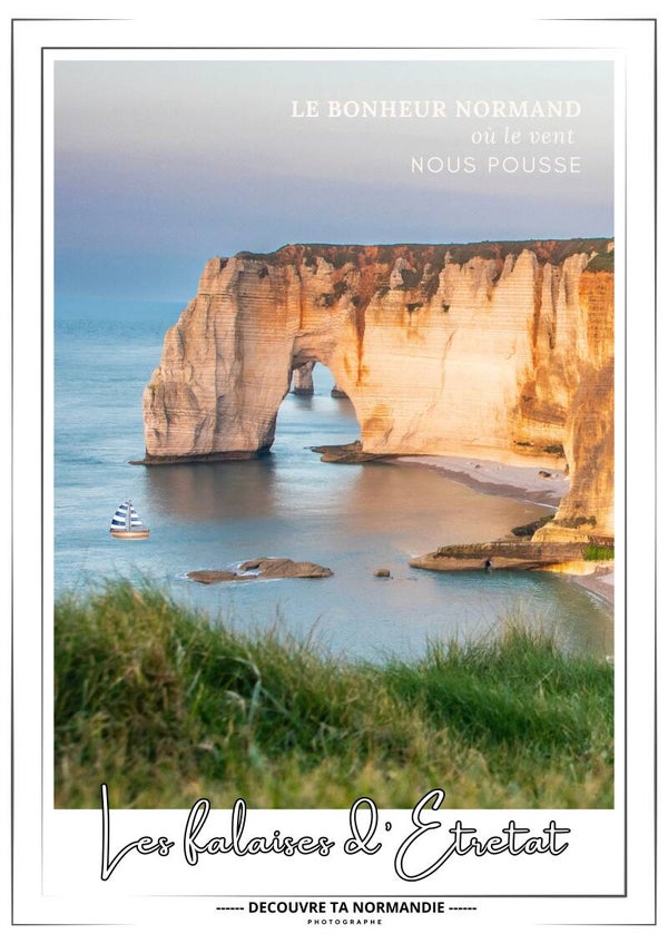 Affiche_Falaises d'Etretat_Seine Maritime