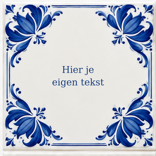 Tegel konings blauw
