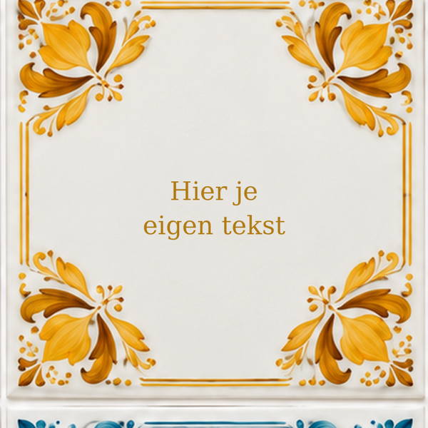 Tegel rand oker geel