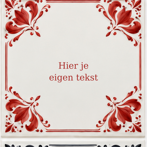 Tegel rand rood