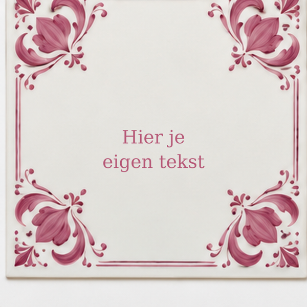 Tegel rand roze