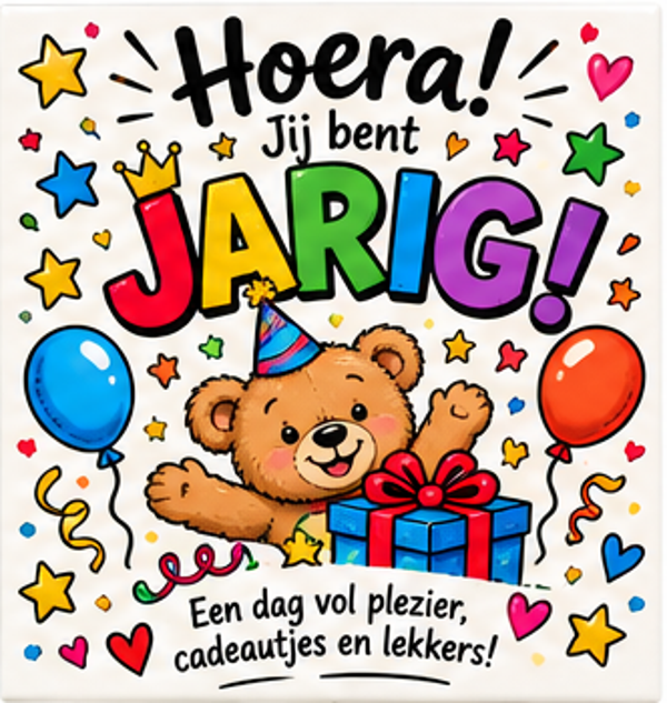 Verjaardag tegel