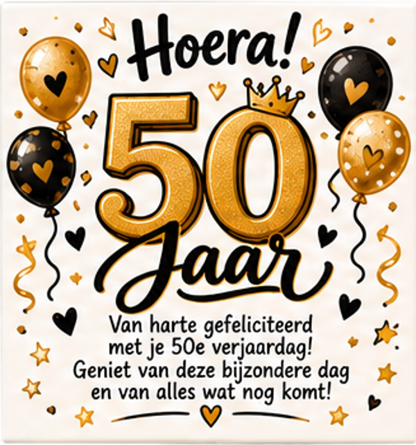 50 jaar tegel