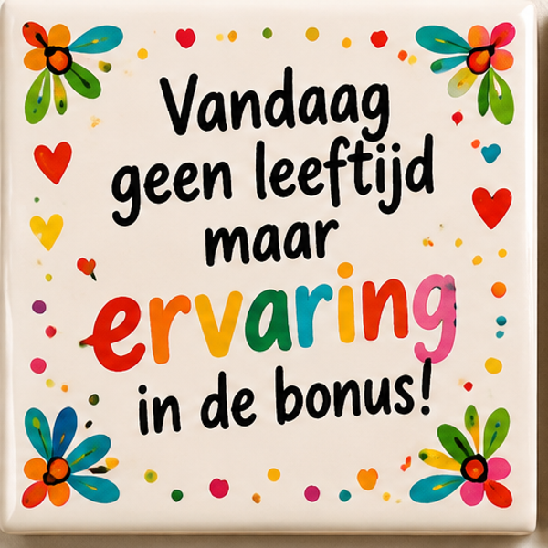 Verjaardag tegel 1