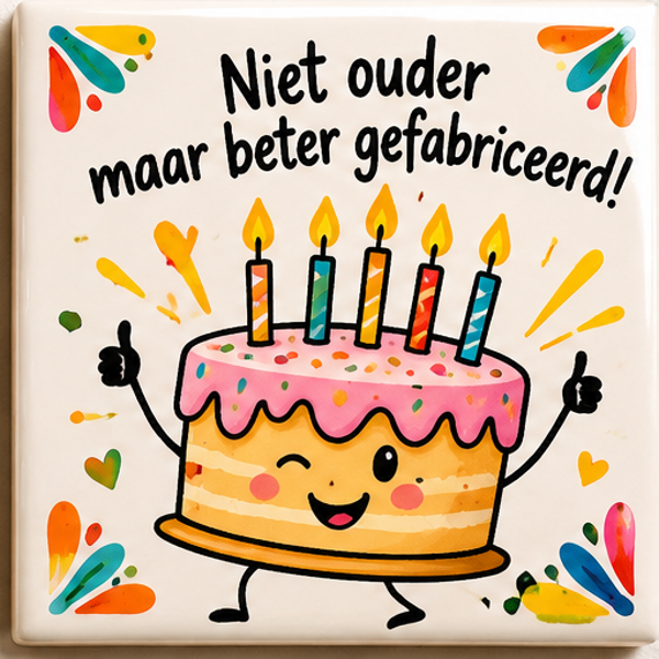 Verjaardag tegel 3
