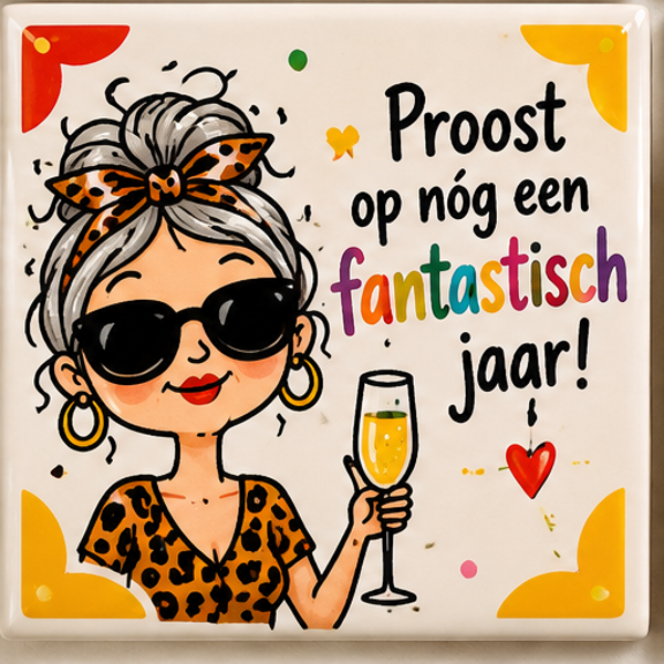 Verjaardag tegel 4
