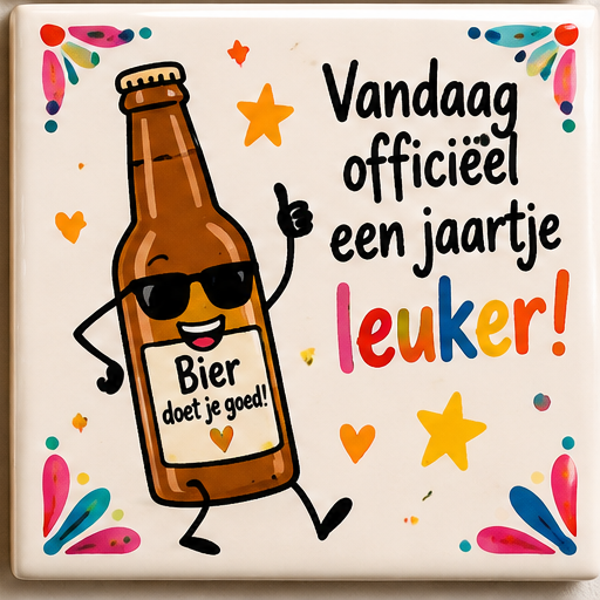 Verjaardag tegel 6