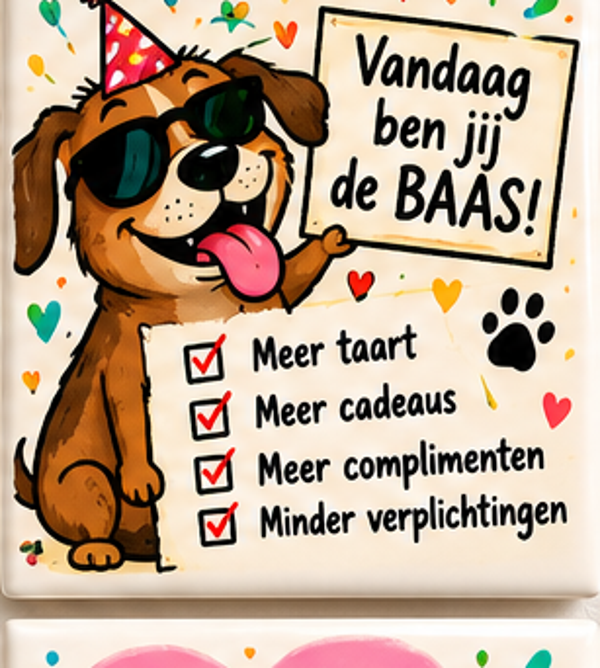 Verjaardag tegel 16
