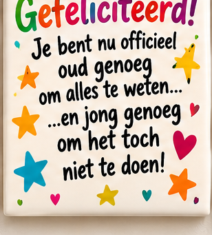 Verjaardag tegel 19