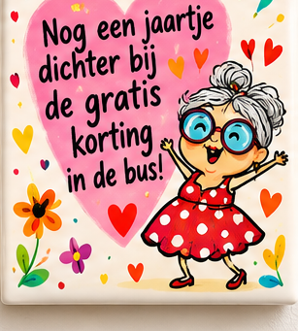 Verjaardag tegel 21