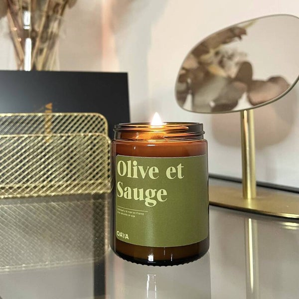 OAYA Kaars - Olive & Sage