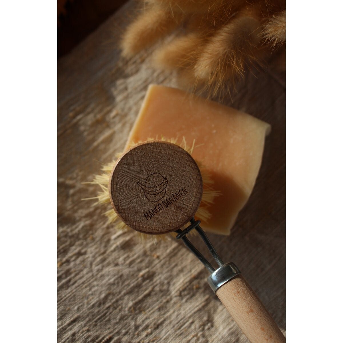 Afwasborstel met verwisselbare kop | beukenhout & natuurvezel