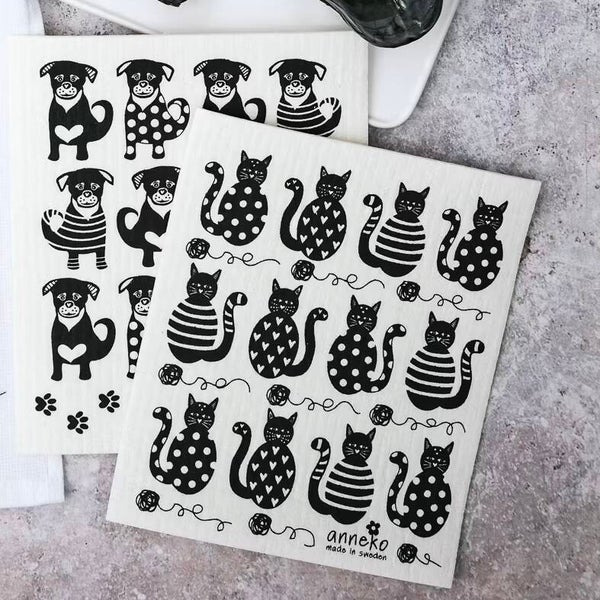 Eco Vaatdoekje met Print | the Cat