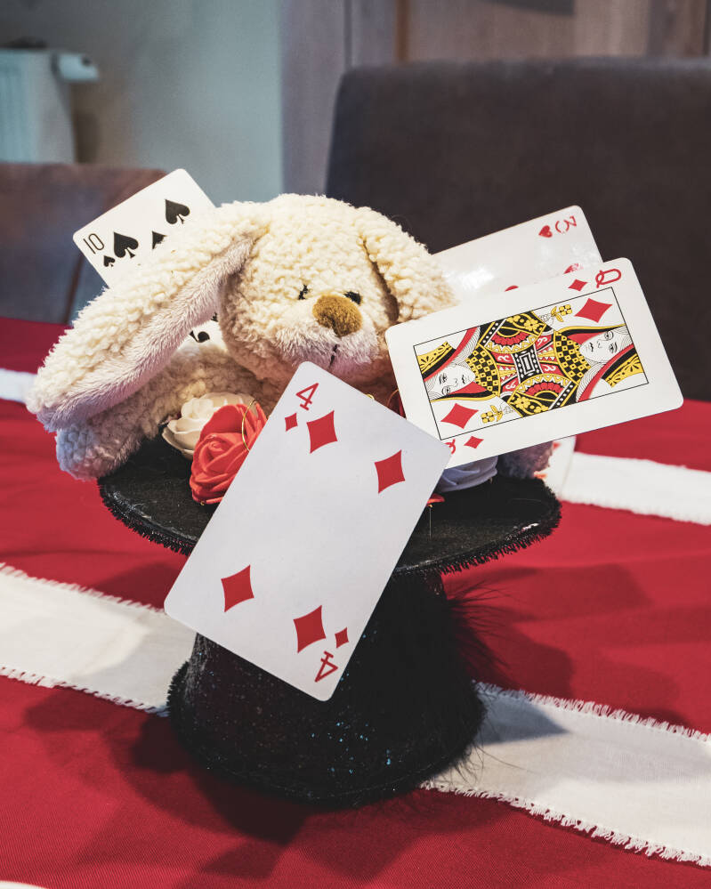 Themakoffer Decoratiekoffer circus goochelaar