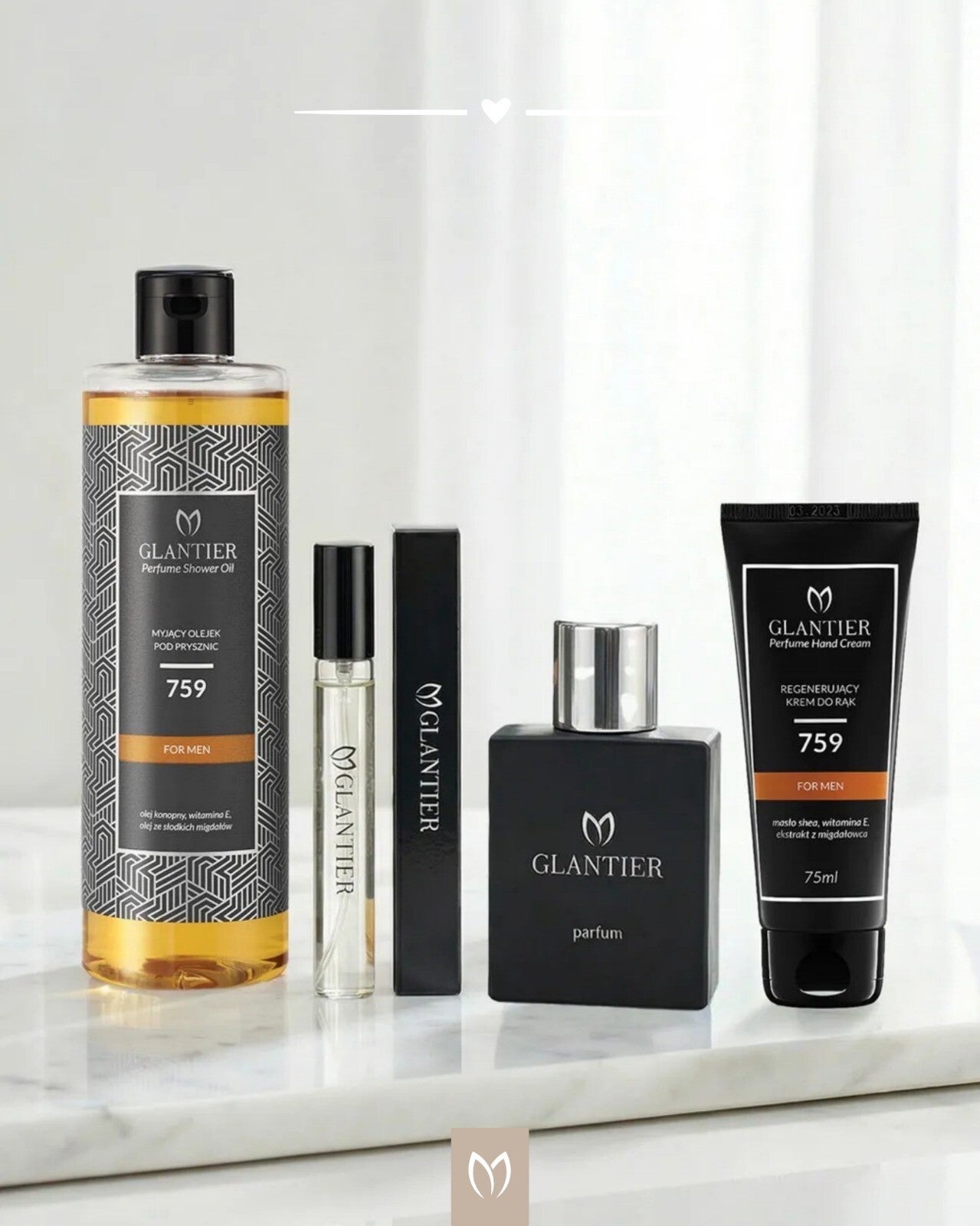 Glantier l Heren Valentijn set