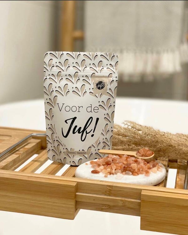 (Voeten) badzout Voor de juf