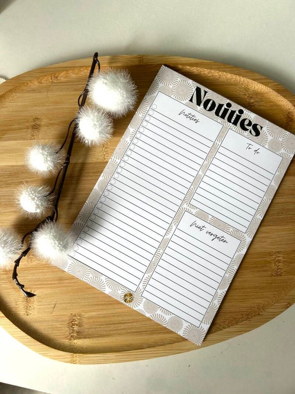 Notitie blok - juf of meester cadeautje