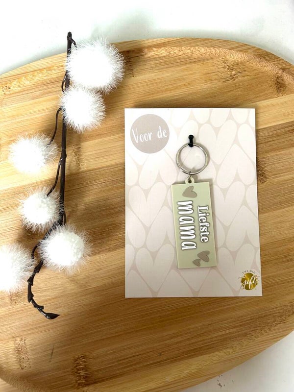 Sleutelhanger liefste mama – klein cadeau met grote betekenis