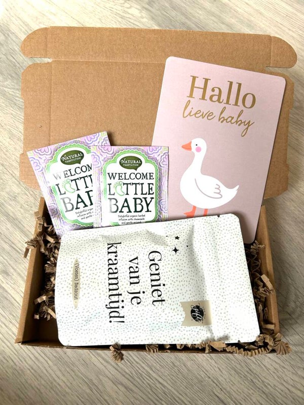 Welkom lief kleintje Kraamcadeautje - Brievenbus doosje