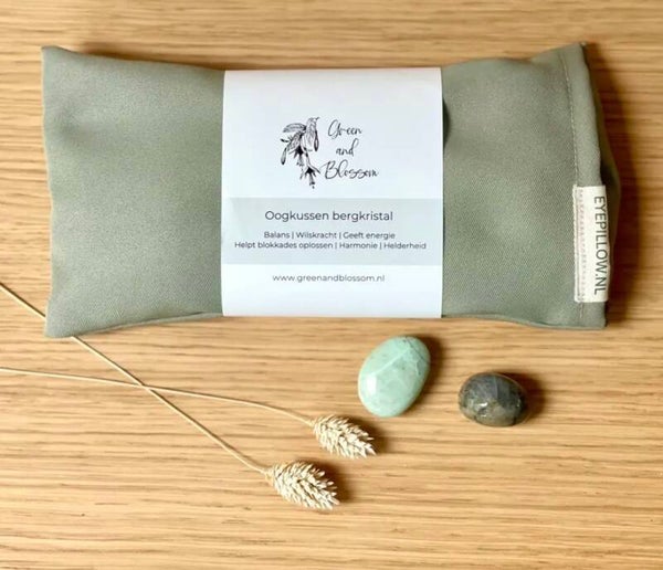 Oogkussen met lavendel en edelstenen – voor diepe ontspanning