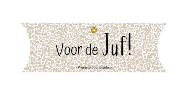Doosje bathbombs l Voor de juf